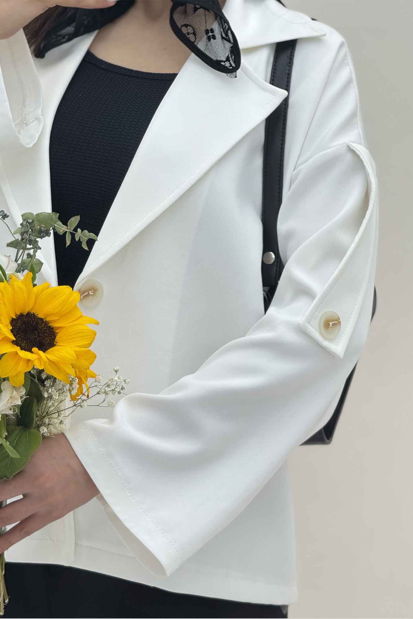 کت مازراتی آستین بلیطی دکمه نما