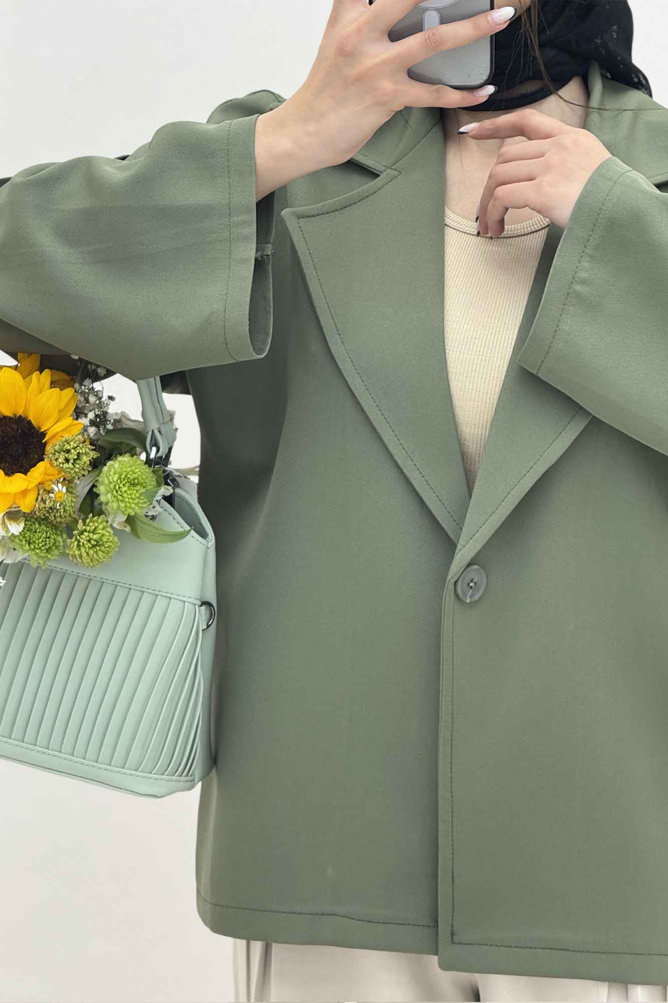 کت مازراتی آستین بلیطی دکمه نما