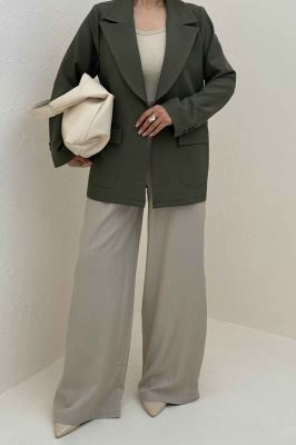 کت بزیاق یقه انگلیسی لایسا