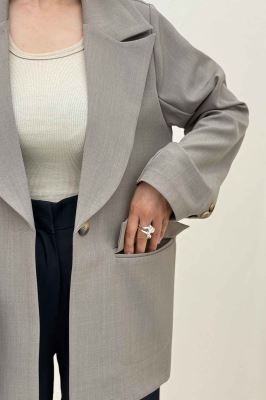 کت بزیاق یقه انگلیسی لایسا