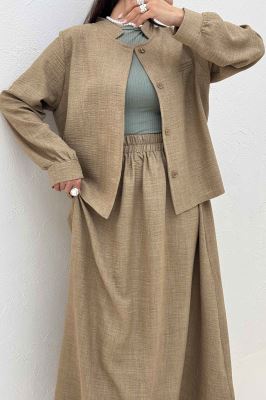 ست شانتون کت و دامن کلوش دافنه