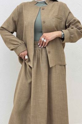 ست شانتون کت و دامن کلوش دافنه