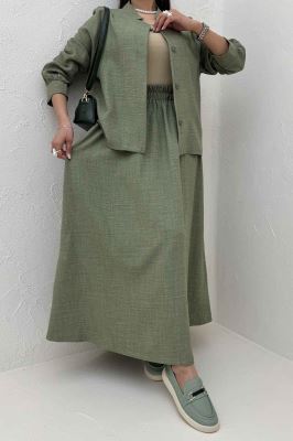 ست شانتون کت و دامن کلوش دافنه