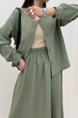 ست شانتون کت و دامن کلوش دافنه