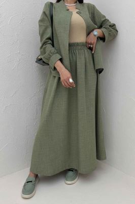 ست شانتون کت و دامن کلوش دافنه