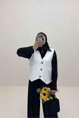 جلیقه مازراتی دو جیب مغزی دوزی 