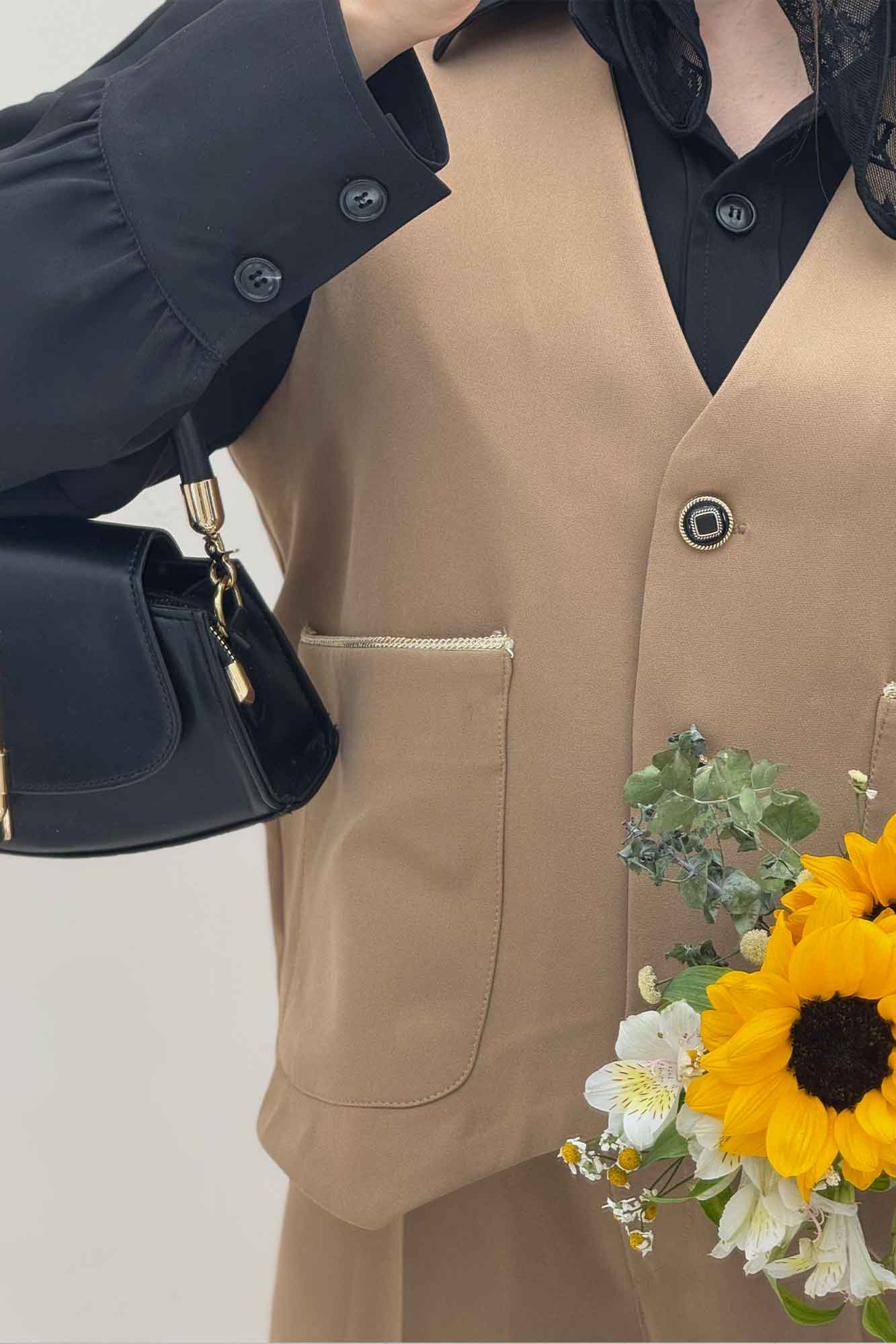 جلیقه مازراتی دو جیب مغزی دوزی 