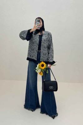 کت سوزن دوزی پایین پیلیسه طرح 4