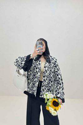 کت سوزن دوزی پایین پیلیسه طرح 3