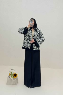 کت سوزن دوزی پایین پیلیسه طرح 3