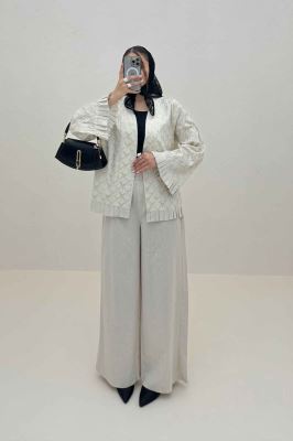 کت سوزن دوزی پایین پیلیسه طرح 3