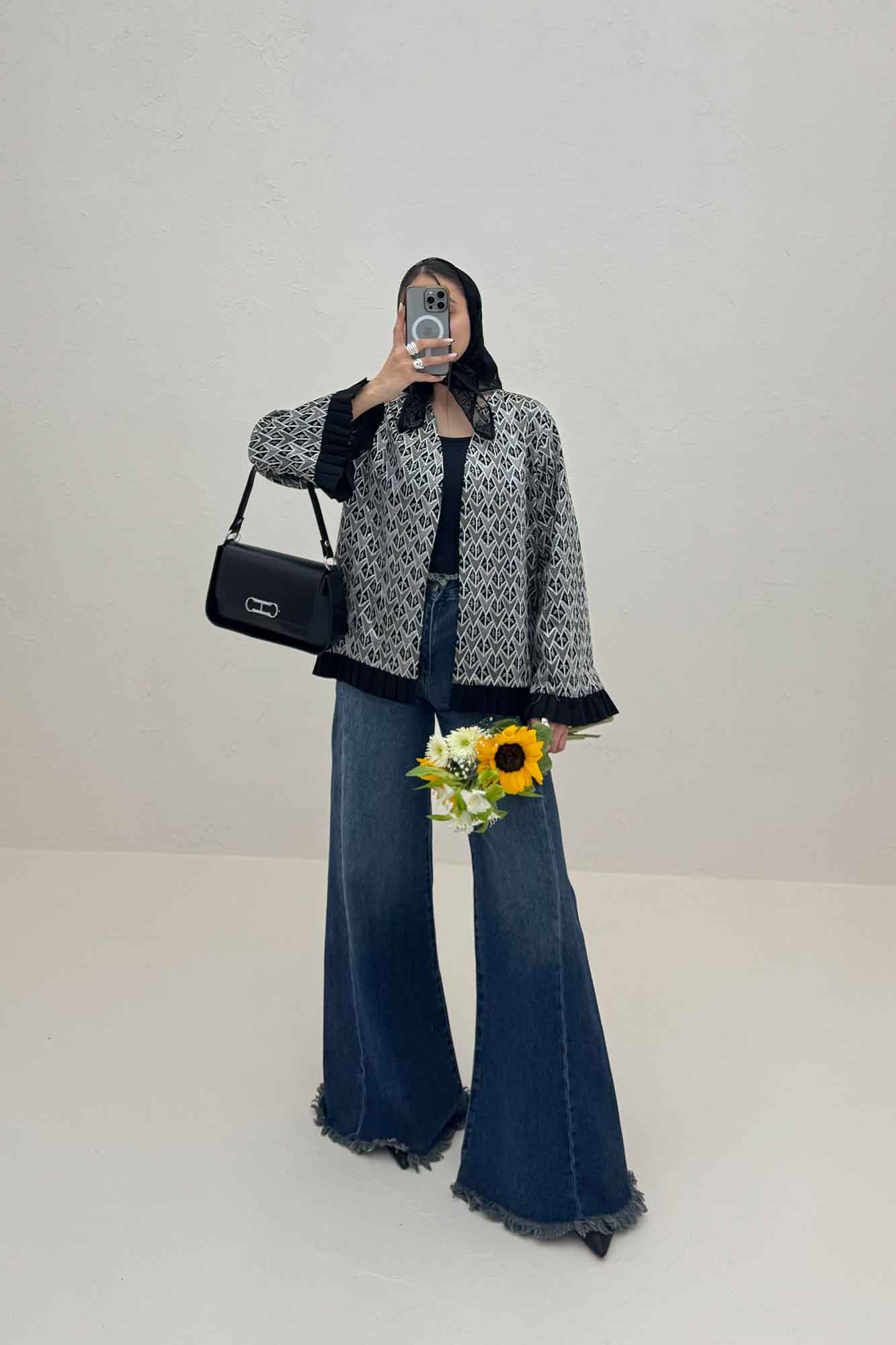 کت سوزن دوزی پایین پیلیسه طرح 2