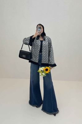 کت سوزن دوزی پایین پیلیسه طرح 2