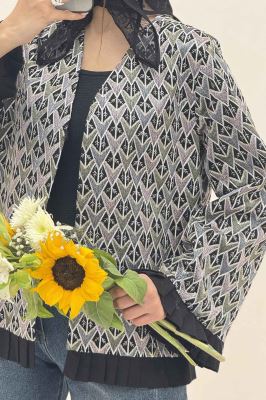 کت سوزن دوزی پایین پیلیسه طرح 2