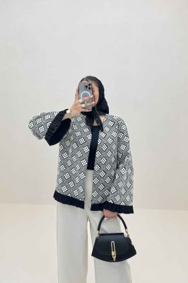 کت سوزن دوزی پایین پیلیسه طرح 6