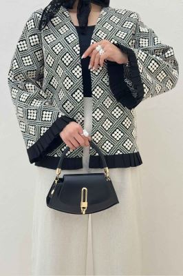 کت سوزن دوزی پایین پیلیسه طرح 6