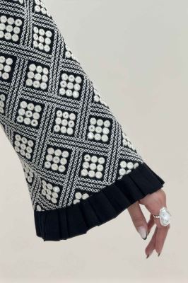 کت سوزن دوزی پایین پیلیسه طرح 6