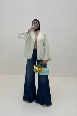 کت سوزن دوزی پایین پیلیسه طرح 1