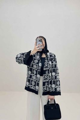 کت سوزن دوزی پایین پیلیسه طرح 5