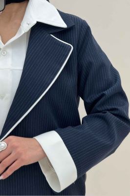 ست 2PS دیپلمات مغزی دوزی تیکه سفید R