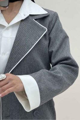 ست 2PS دیپلمات مغزی دوزی تیکه سفید R