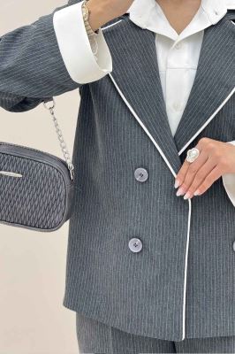 ست 2PS دیپلمات مغزی دوزی تیکه سفید R