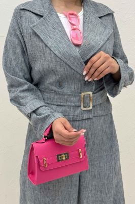 ست کت و شلوار آستین سگک شانتون برفکی