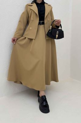 ست کت و دامن کلوش مازراتی فلورین