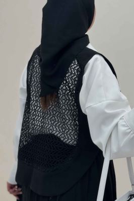 ست کریشه ژیله پشت تور و دامن والریا