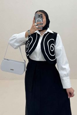 ست کریشه ژیله پشت تور و دامن والریا