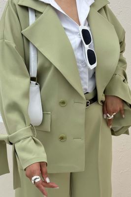 مانتو کتی آستین بنددار مازراتی کایلی