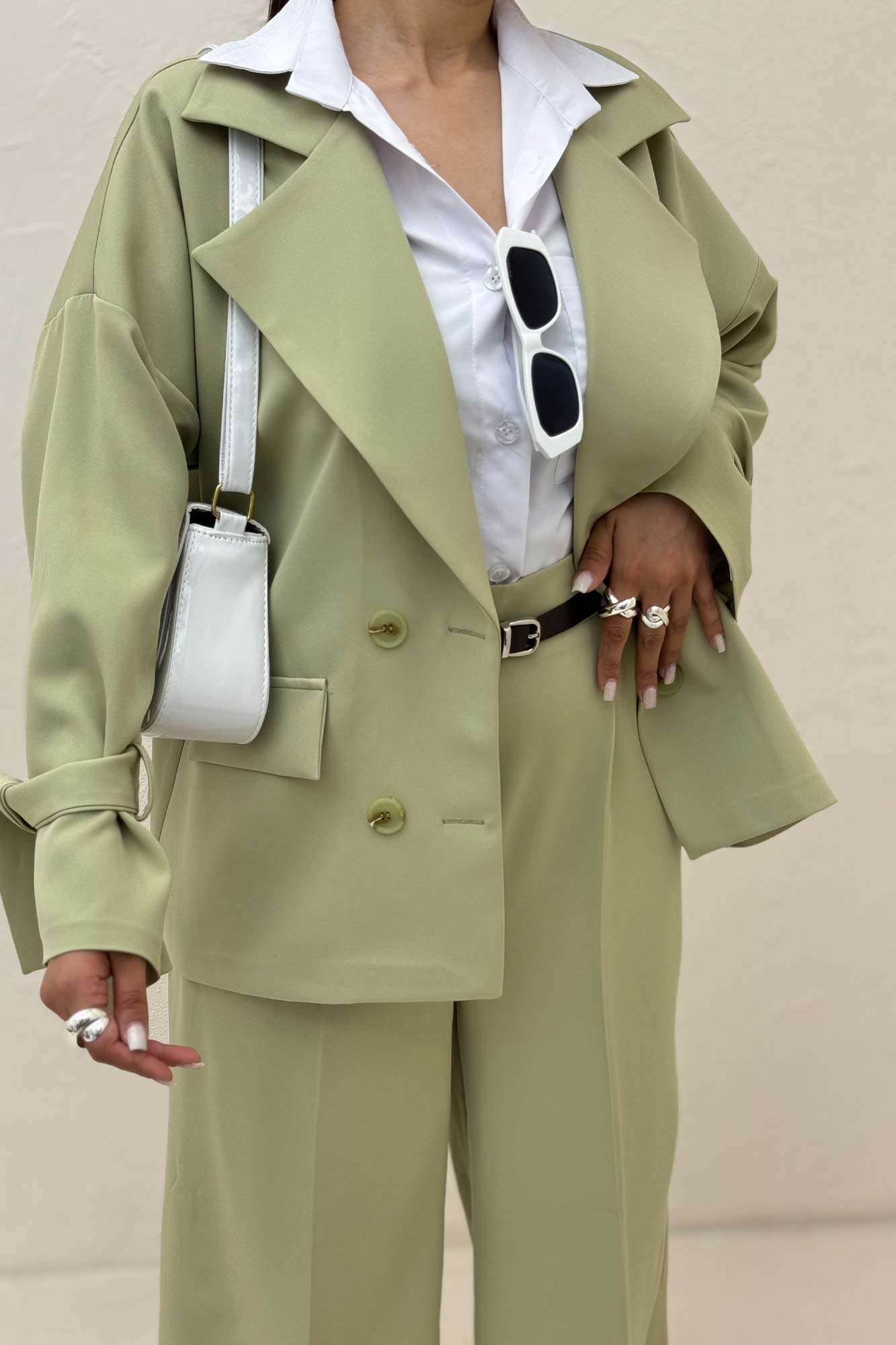 مانتو کتی آستین بنددار مازراتی کایلی