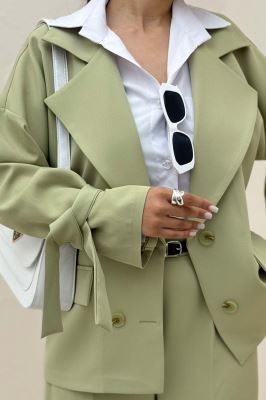 مانتو کتی آستین بنددار مازراتی کایلی