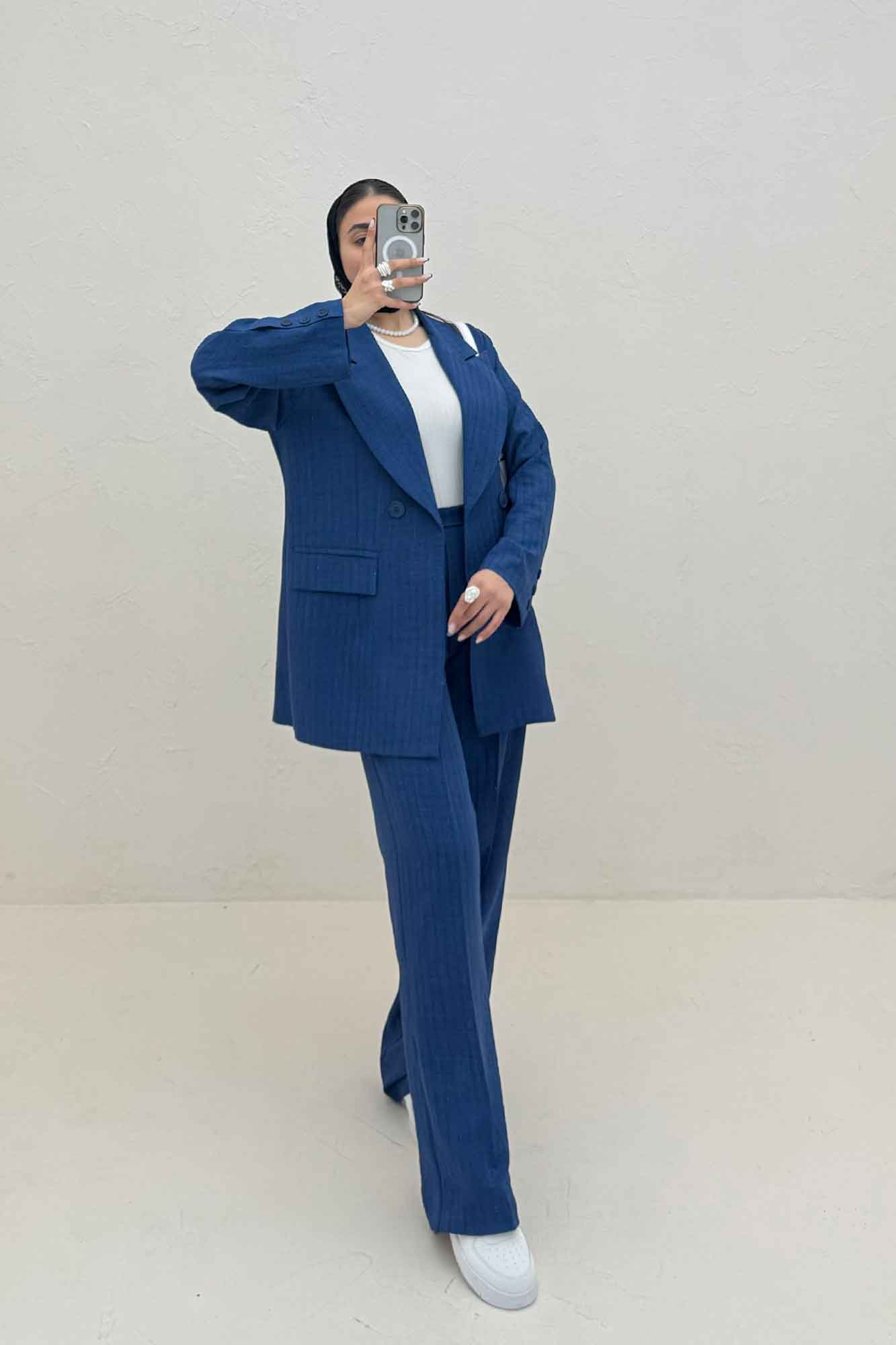 ست کت و شلوار شانتون زیپی کاتلین