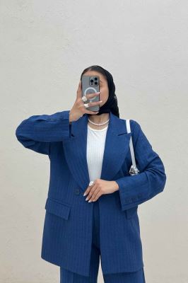 ست کت و شلوار شانتون زیپی کاتلین