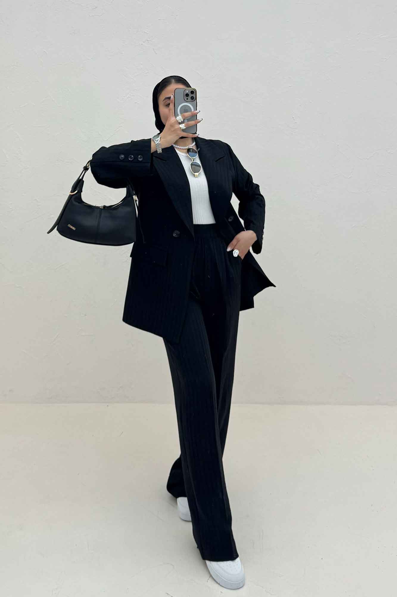 ست کت و شلوار شانتون زیپی کاتلین