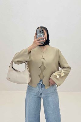 کت مازراتی جلو موجی آستین پاپیون