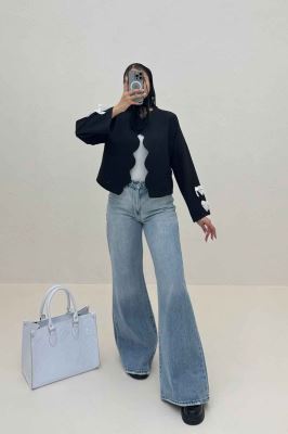 کت مازراتی جلو موجی آستین پاپیون