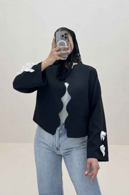 کت مازراتی جلو موجی آستین پاپیون