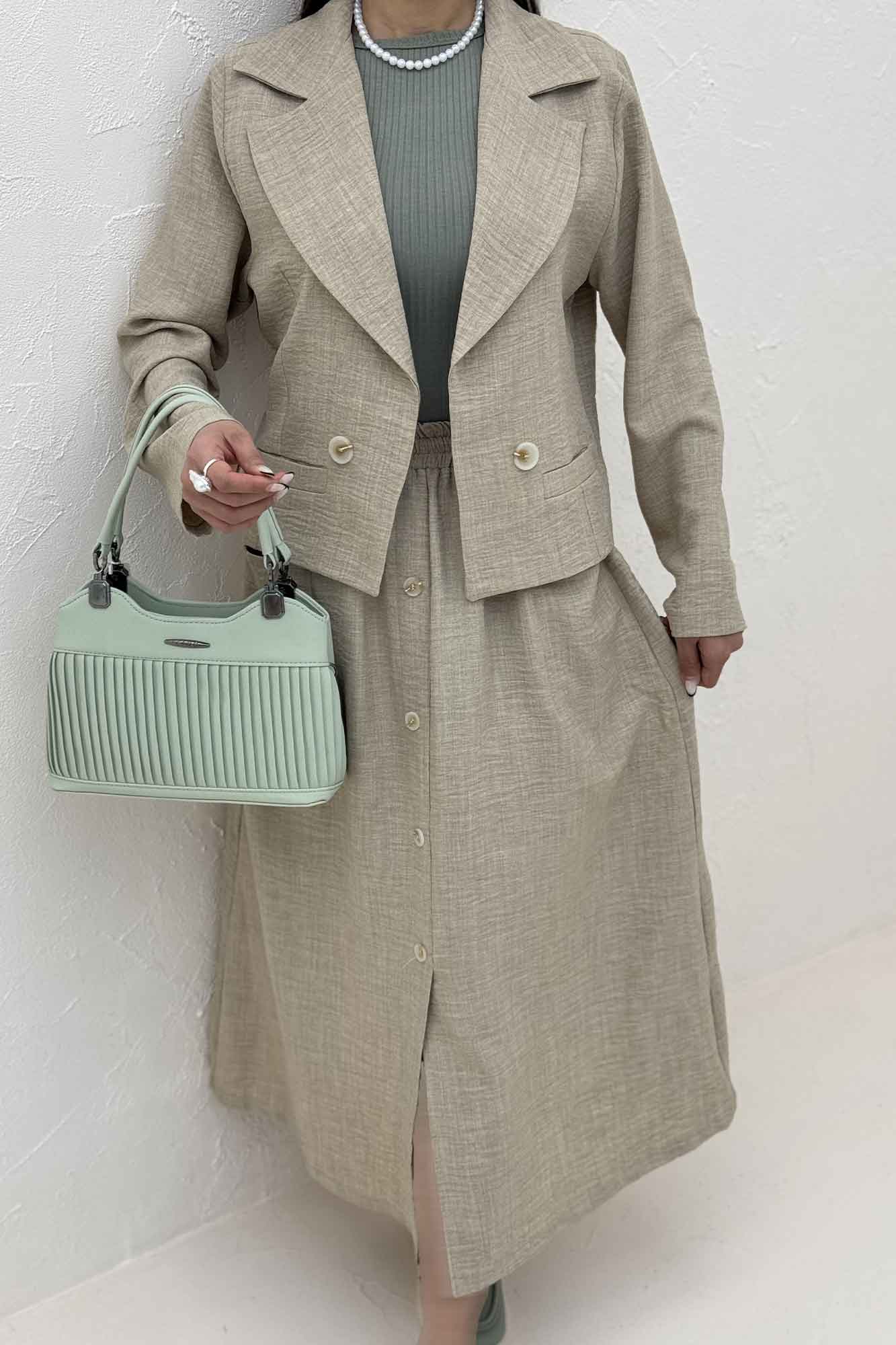 ست کت و دامن شانتون ریانا