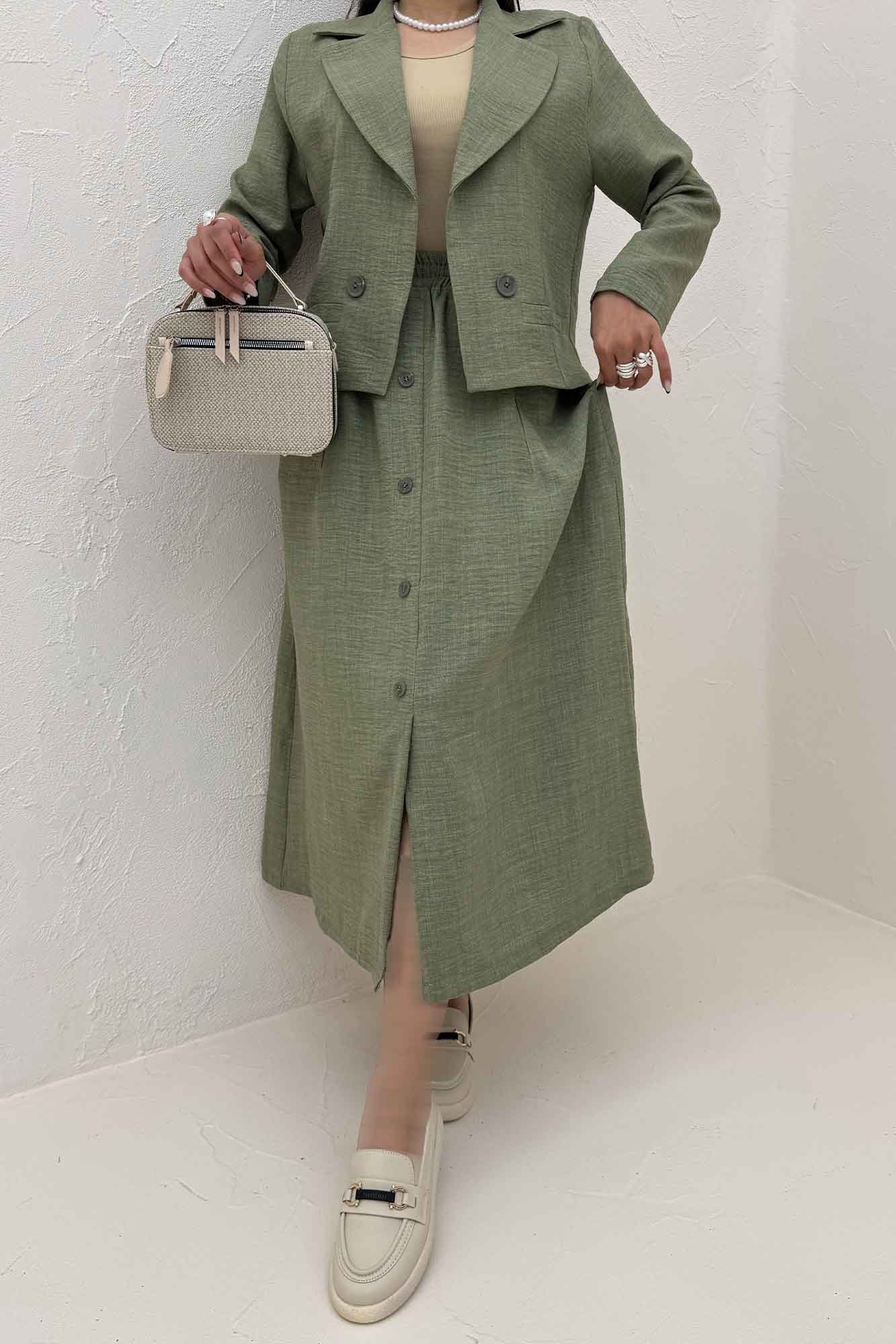 ست کت و دامن شانتون ریانا