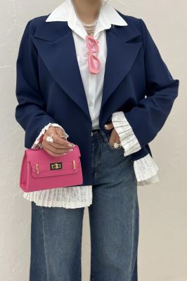 کت مازراتی یقه انگلیسی حاشیه پیلیسه تور