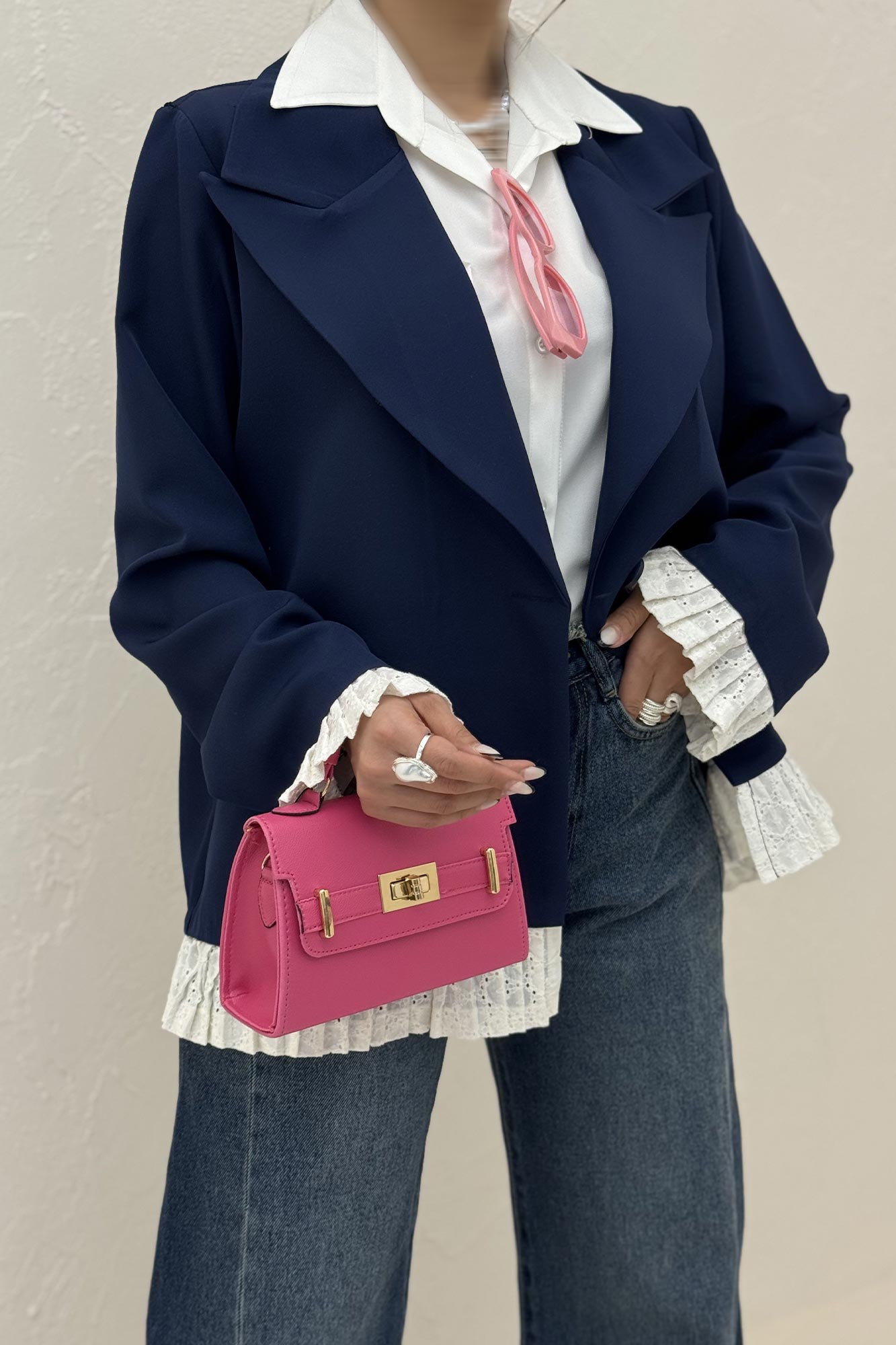 کت مازراتی یقه انگلیسی حاشیه پیلیسه تور