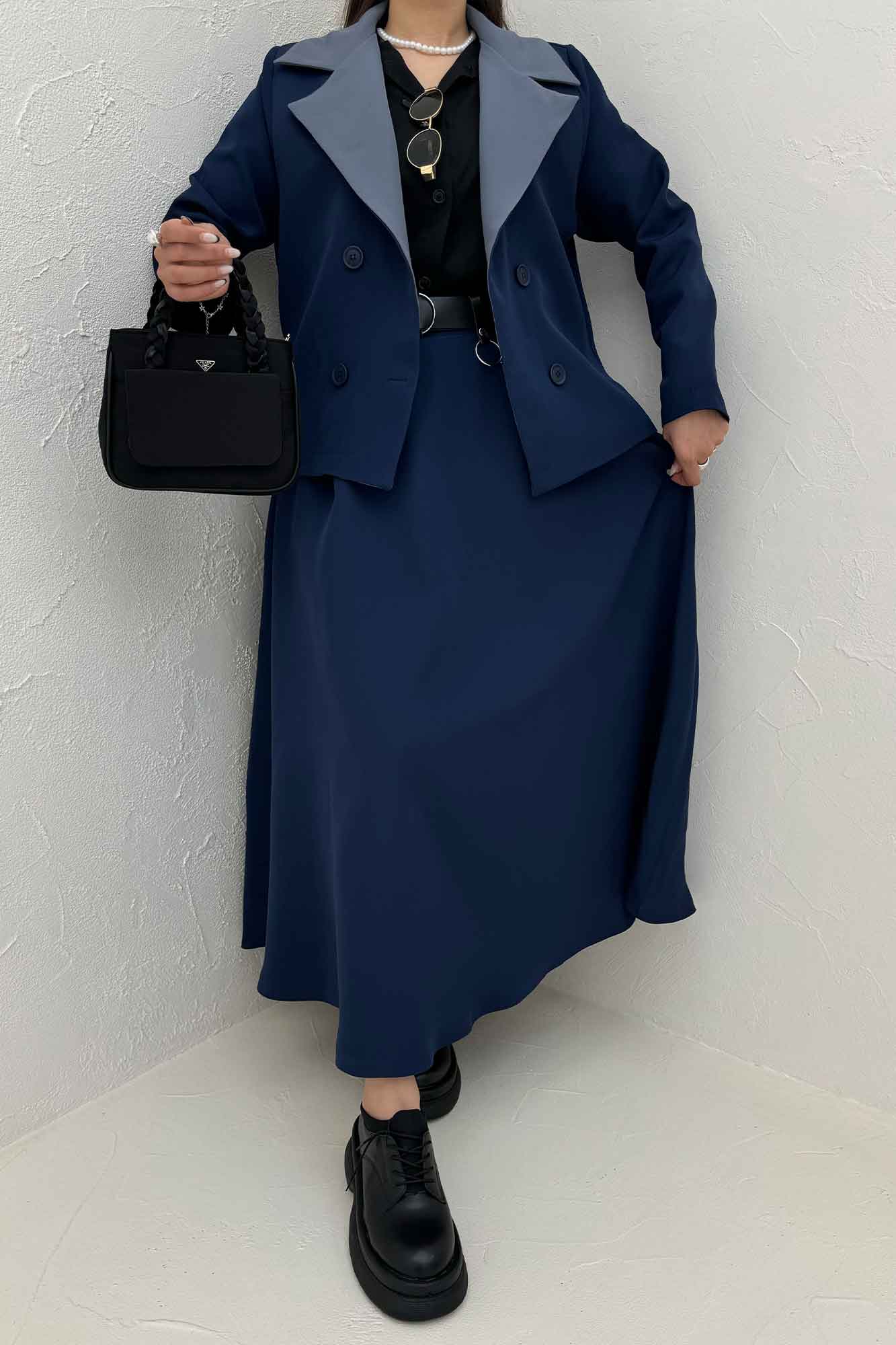 ست کت و دامن مازراتی پالیز