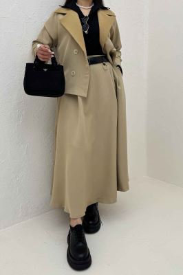 ست کت و دامن مازراتی پالیز