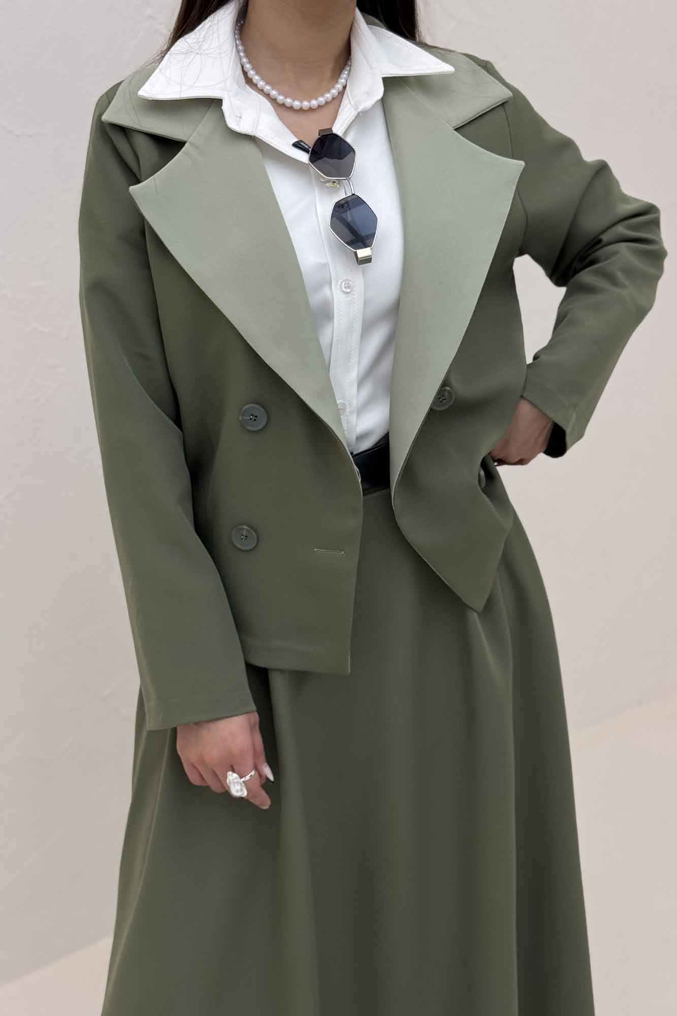 ست کت و دامن مازراتی پالیز