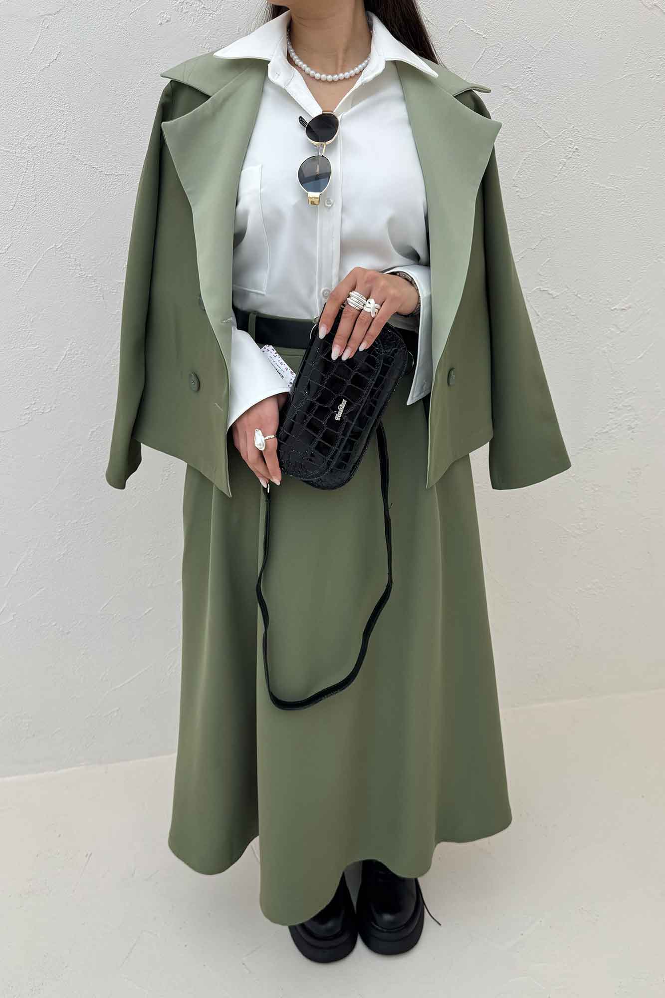 ست کت و دامن مازراتی پالیز