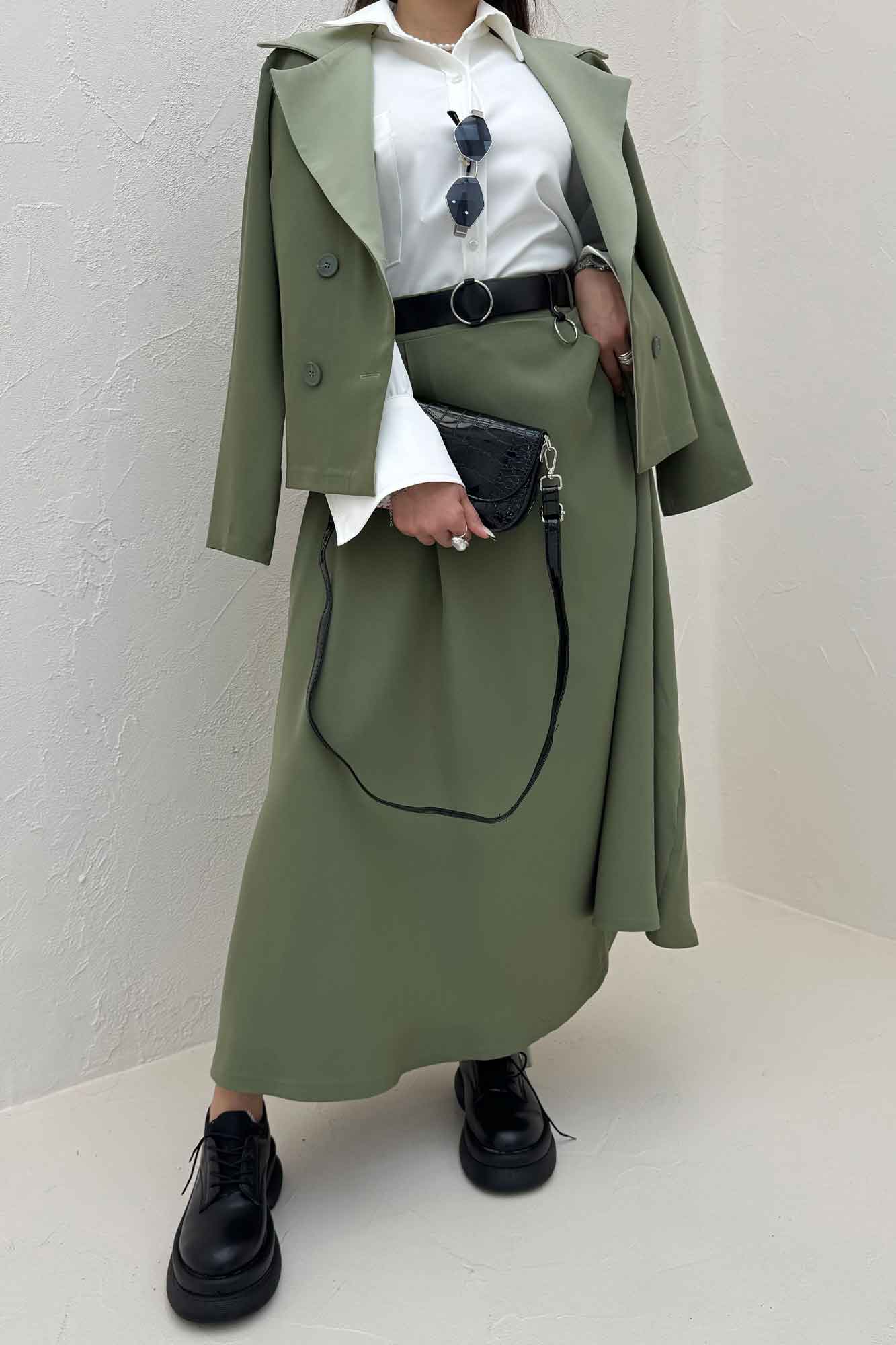 ست کت و دامن مازراتی پالیز