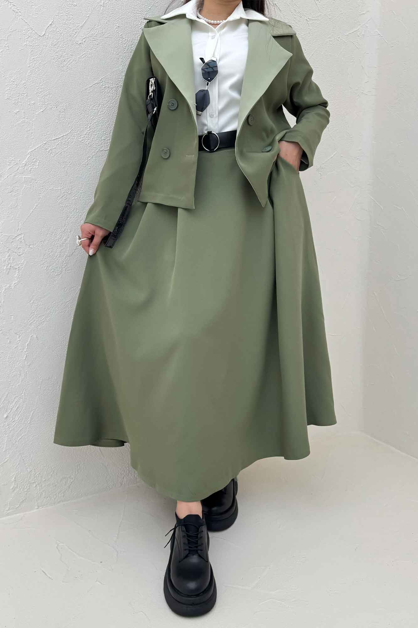 ست کت و دامن مازراتی پالیز