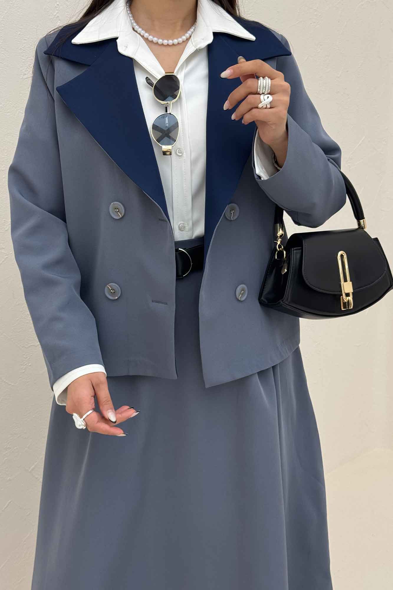 ست کت و دامن مازراتی پالیز